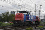 Am 843 089-4 durchfährt am 24.09.2024 solo den Bahnhof Pratteln.