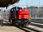 SBB - Am 843 077-9 im Bahnhof Suhr am 05.02.2011