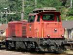 SBB - Diesellok Bm 4/4 18430 im Bahnhofsareal von Biasca am 18.09.2008