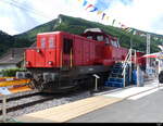 Ex SBB  Diesellok Bm 6/6  860 505-7 ausgestellt anlässlich der 125 Jahr Feier der OeBB in Balsthal am 2024.06.15