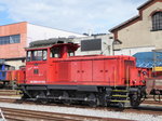 SBB - Rangierlok Em 3/3 18824 abgestellt im Areal des Industriewerkes in Biel am 16.05.2016