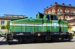 Henschel Em3/3, Diesel-Rangierlok vor der Feldschlchen-Brauerei in Rheinfelden/Schweiz, Juni 2013