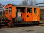 Im Bahnhofsareal von Roggwil-Wynau ist der Tm 2/2  236 314-1 abgestellt am 30.11.2008