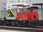 SBB Baudienst - Tm 2/2 232 041-4 im Bahnhofsareal von Biel/Bienne am 16.11.2008