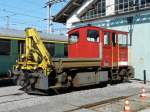 SBB / Roman Fischer - Baudienst Tm 2/2 9526 vor dem Depot in Payerne am 28.02.2009