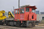 Tm 232 016-6 steht auf einem Nebengleis beim Lok-Depot hinter dem Bahnhof SBB.