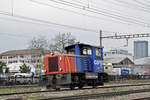 Tm 232 208-9 durchfährt den Bahnhof Pratteln. Die Aufnahme stammt vom 20.02.2018.