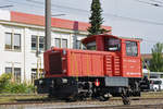 TMf 232 301-2 durchfährt den Bahnhof Pratteln.