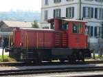 SBB - Rangierlok Tm 2/2 8780 im Bahnhof von Aarberg am 17.09.2007