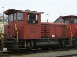 SBB - Rangierlok Tm 2/2 9683 ( ex VS Buelach ) abgestellt im SBB Gterbahnhof von Biel / Bienne am 13.01.2008