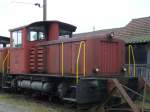 SBB - Diesellok Tm 2/2 9671 abgestellt im Gterbahnhof von Biel / Bienne am 13.01.2008