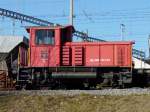 SBB - Diesellok Tm 2/2 9667 im SBB Personenbahnhof von Biel / Bienne am 08.02.2008