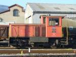 SBB - Diesellok Tm 2/2 8768 im Gterbahnhof von Biel / Bienne am 17.02.2008