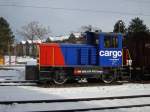 Tm 232230-3 an einem sonnigen 22.12.2009 aufgenommen in Schwerzenbach