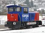 SBB - Diesellok Tm 2/2  232118-5 im Bahnhofsareal von Pfffikon am 16.01.2010