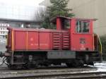 SBB - Diesellok Tm 2/2 8756 fr Rangierarbeiten im Bahnhof Meilen am 16.01.2010