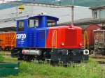 SBB - Tm 2/2 232 102-4 abgestellt im SBB Gterbahnhof von Biel/Bienne am 19.06.2010