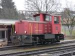 SBB - Rangierlok Tm 2/2  8751 in Aarberg am 22.11.2010