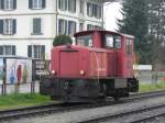 SBB - Rangierlok Tm 2/2  9664 in Aarberg am 22.11.2010