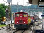 SBB - Baudienst Tm 232 001-8 bei Rangierfahrt im Bahnhof Emmenbrcke am 23.05.2011