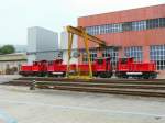 SBB - 232 304 und 232 301 und 232 302 und 232 303 abgestellt im SBB Industriewerk in Biel am 28.09.2013 ..