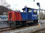 SBB - Tm 2/2  232 112-3 abgestellt im Bahnhofsareal in oensingen am 05.01.2014