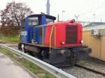 SBB - Tm 2/2  232 117-2 im Bahnhofsareal in Aarberg am 16.11.2014