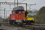 Tm 234 116-2 durchfährt am 07.03.2023 solo den Bahnhof Pratteln.