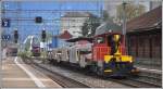 234 010-7 mit Schotterzug in St.margrethen. (22.04.2014)