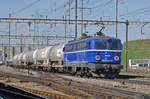 Ex ÖBB Lok 1042 041-0 durchfährt den Bahnhof Pratteln.