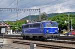 Ex ÖBB Lok 1042 007-1 durchfährt den Bahnhof Sissach. Die Aufnahme stammt vom 22.06.2015.