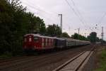 Re 4/4 Lok 10019 + 10008 mit dem Hetzerather in Dsseldorf-Oberbilk am 04.09.2011