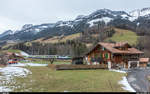 BLS RegioExpress Zweisimmen - Interlaken mit Re 420 504 (erkennbar am roten Spiegel) am 2.