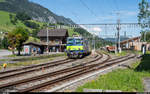 BLS Re 4/4 II 501 schiebt am 4.