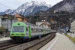 BLS EW III-Pendel mit der Re 420 502, ehemals SBB, als RE Interlaken Ost - Zweisimmen in Interlaken West am 4.