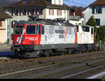 ROMBERG / SERSA AG - Lok 91 85 4 420 268-5 mit Tm 98 85 5 232 131-3 abgestellt in Wangen bei Olten am 30.12.2023