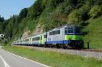 BLS: Regionalexpress Bern-Luzern mit Re 420 501 (ehemals SBB) bei Werthenstein am 6.