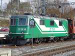 MBC - Re 4/4 420 506-8 (ex BLS und ex SBB) abgestellt im Bahnhof von Morges am 16.02.2016 