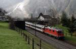 420 11126 mit EC 106 - nach Basel - in Erstfeld (26.03.2007)