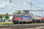 Re 420 307-1 durchfährt den Bahnhof Pratteln. Die Aufnahme stammt vom 23.05.2017.