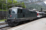 SBB, Re 4/4II, 11161, 17.06.2017, Göschenen


