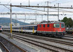 SBB: Immer wieder ein erfreuliches aber auch leider seltener gewordenes Fotosujet.
EW I Dispo Pendel mit BDt und Re 420 138-0 in Delémont abgestellt am 12. August 2017.
Foto: Walter Ruetsch