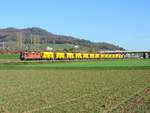 Sissach - 31.10.2017 : Re 420 275 mit einem Kiesszug.