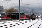 ASm/SBB/OeBB: Winterliche Idylle des Bahnhofs Oensingen vom 3.