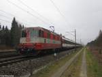 Re 420 109-1 am 16.3.2018 im Rupperswiler Wald mit dem ''Leichenzug'' 28543 nach Zürich