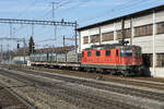 Schlackenzug Zuchwil - Oberburg mit Re 420 291-7 bei der Bahnhofseinfahrt Burgdorf am 19.