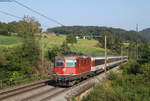 11112 mit dem IR 1965 (Basel SBB-Zürich HB) bei Zeihen 30.8.19