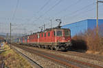 Vierfach Traktion, mit den Loks 420 269-3, 620 066-1, 420 276-8 und 620 065-3, fährt Richtung Bahnhof Itingen.