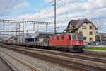 Re 420 273-5 durchfährt den Bahnhof Rupperswil.