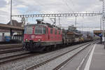 Re 420 278-4 durchfährt den Bahnhof Rupperswil.